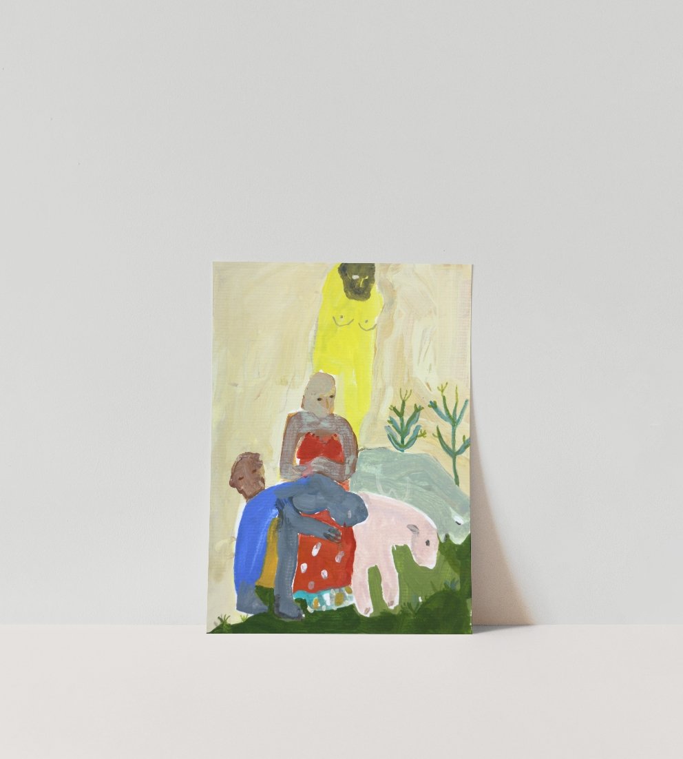 Figures and Cow