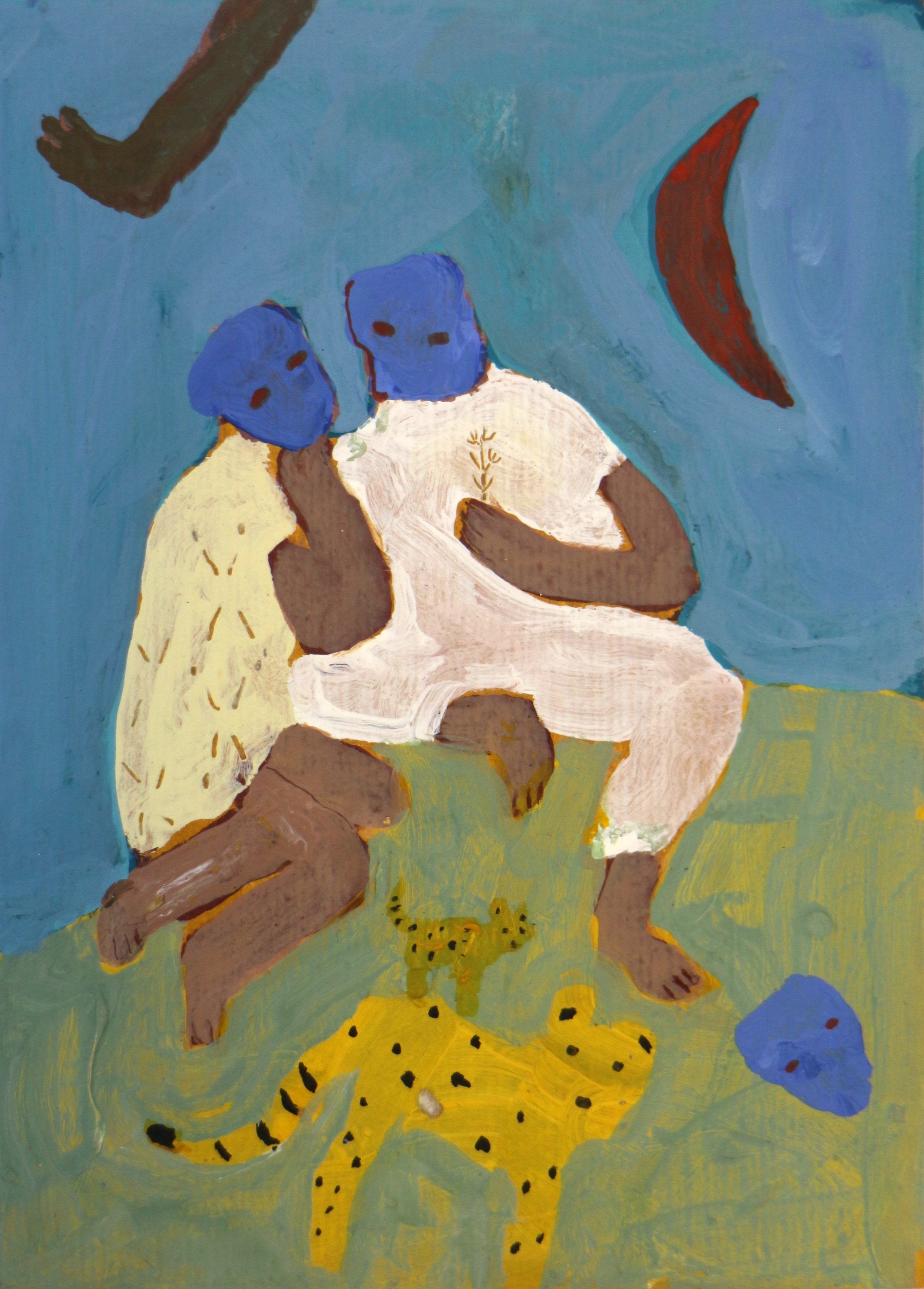 Two Figures, Two Tigers
