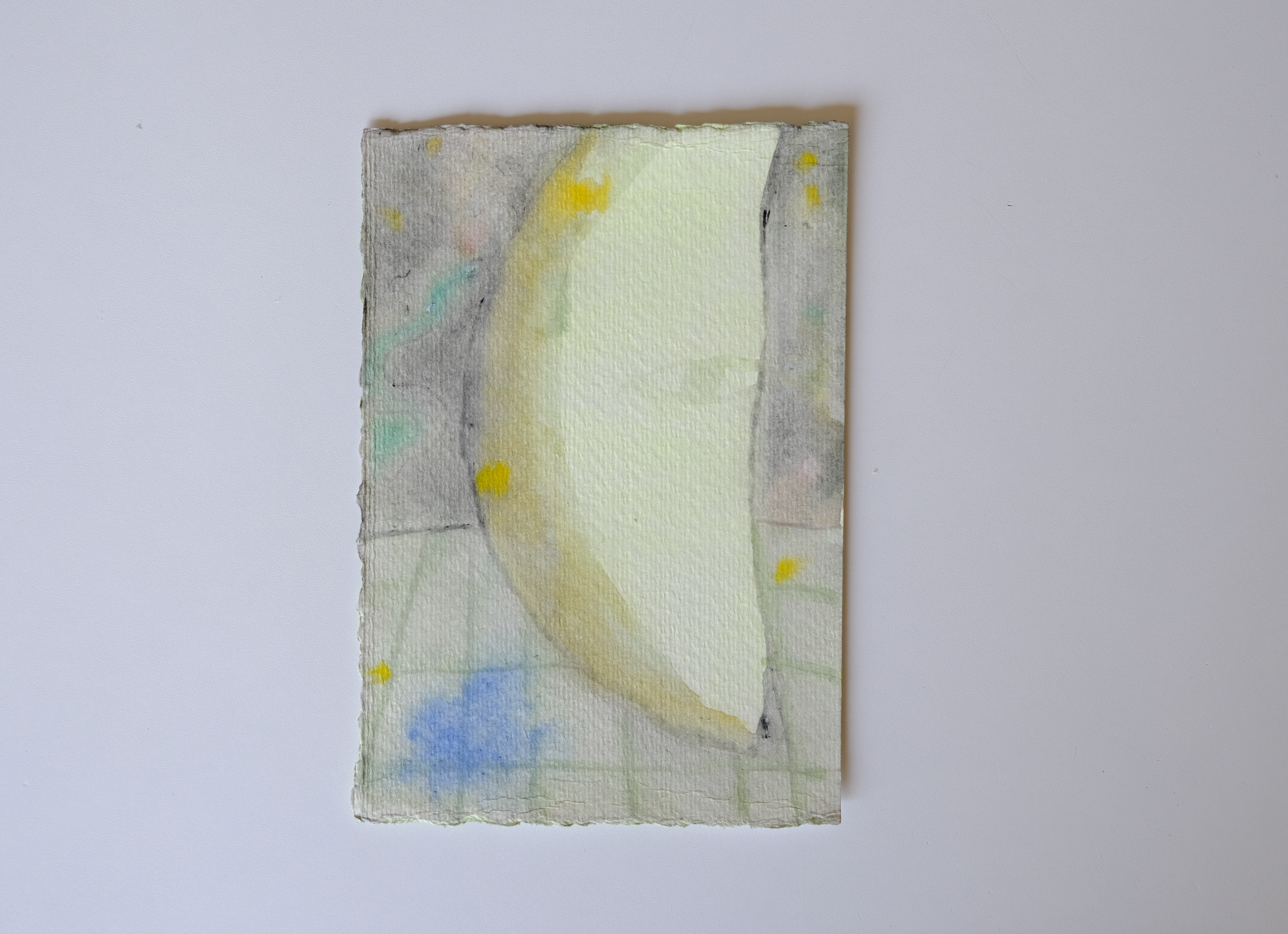 Yellow Moon with Snake
